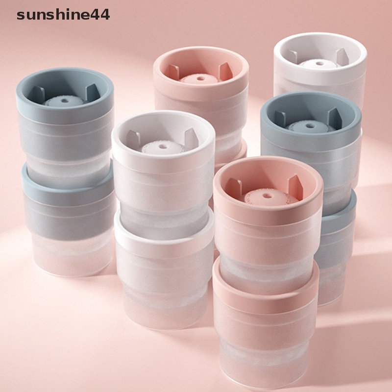 Sunshine 1PC Cetakan Ice Ball Maker Tutup Silikon Bulat Sphere Cube Untuk Cocktail Whiskey ID