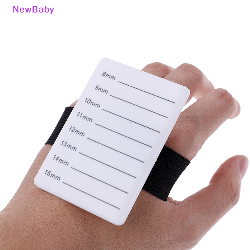 Newbaby 1XAcrylic Perekat Eyelash Extension Bulu Mata Palsu Hand Strap Pallet Holder Alat ID