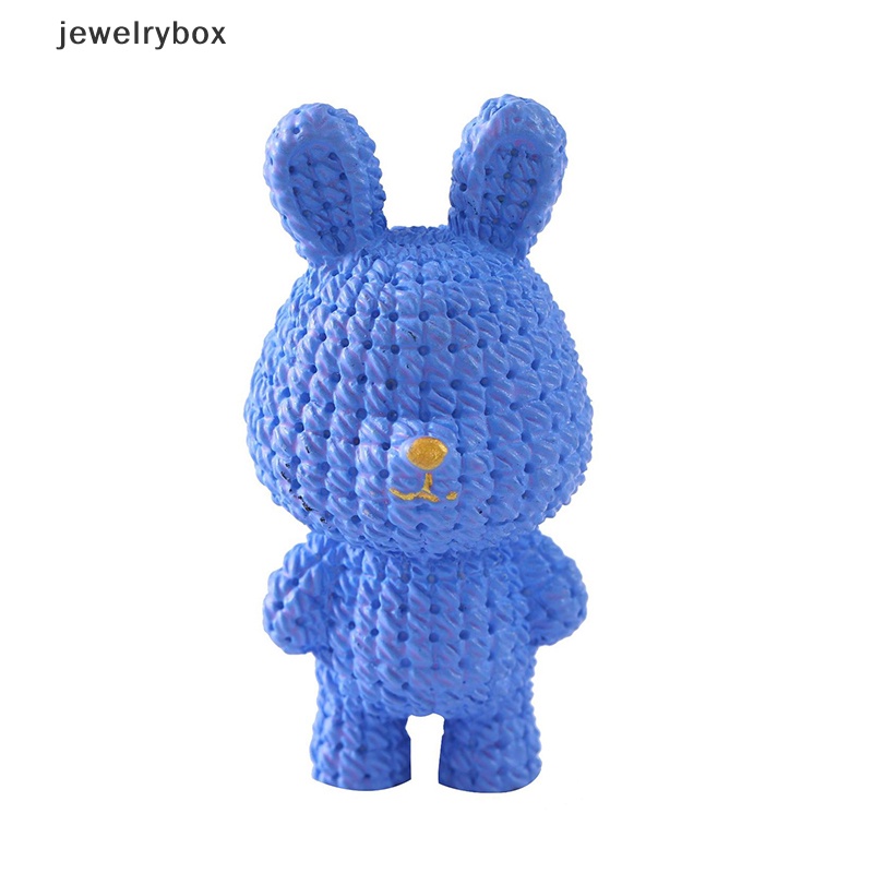 [jewelrybox] 1pc 1: 12rumah Boneka Kelinci Mini Lanskap Mikro Tahun Baru Maskot Kelinci Ornamen Butik