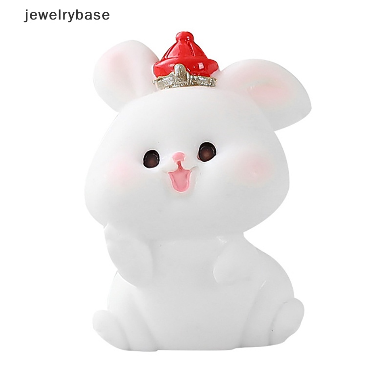 [jewelrybase] Kelinci Natal Lucu Micro Landscape Chinese New Year Zodiak Kelinci Ornamen Butik