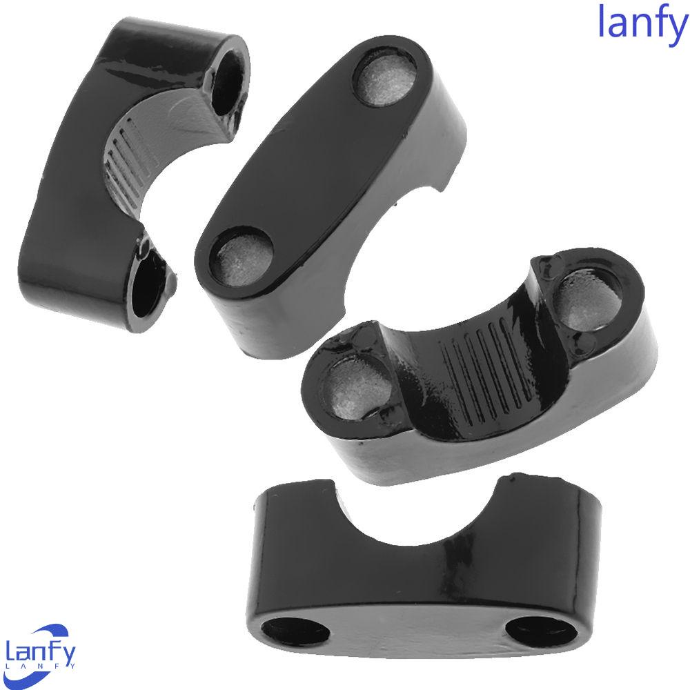 Lanfy Riser Mount Clamp ATV Stang Quad Sepeda Balap Aksesoris Aluminium Alloy Hitam Diameter 22 mm Klem Stang Motor