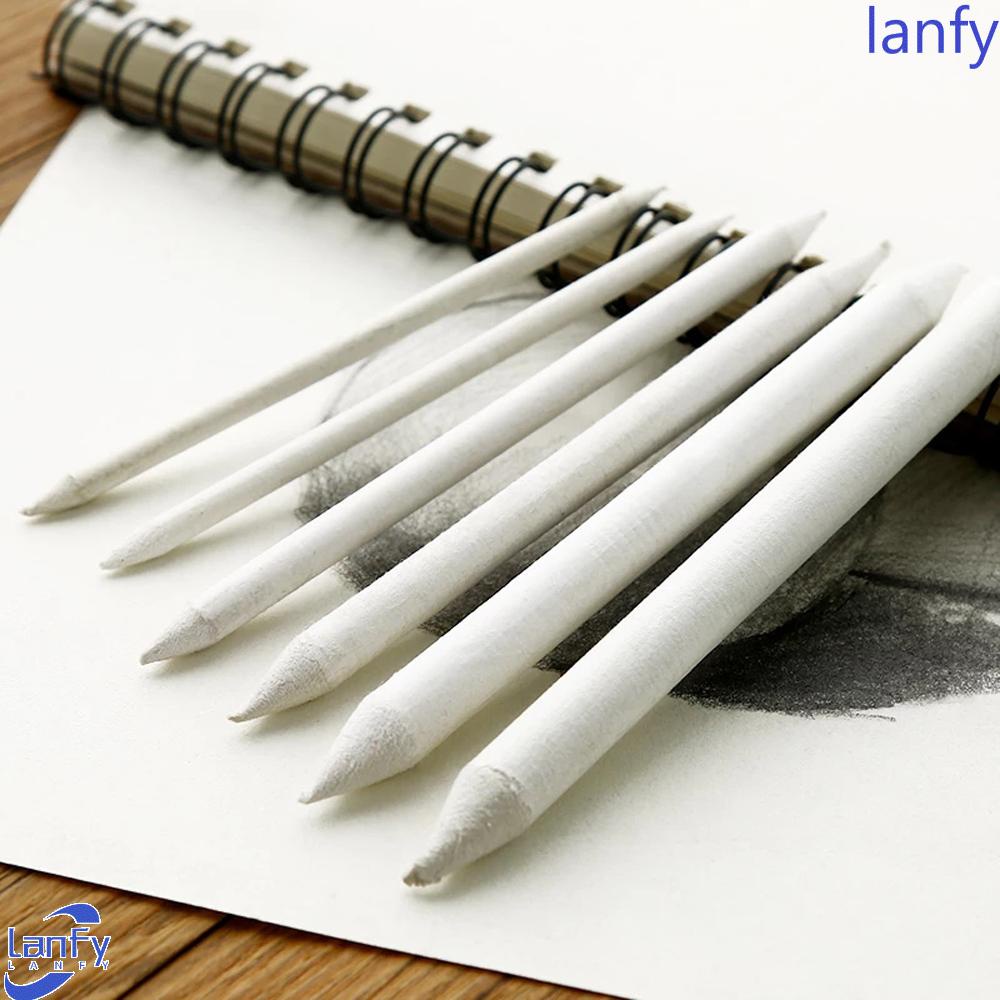 LANFY Painting Tool Smudge Stick Drawing Tool White Drawing Pen Blending Stick Tortillon Art Supplies Rice Paper Sketch Double Head Stump Sketching Pencil/Multicolor