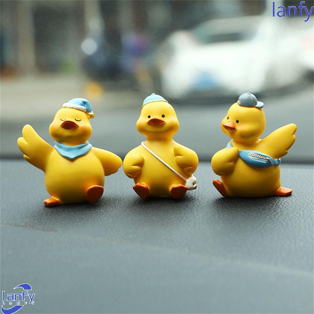 Lanfy Bebek Kuning Ornamen Aksesoris Interior Koleksi Aksesoris Mobil Mainan Lucu Lovely Car Decoration