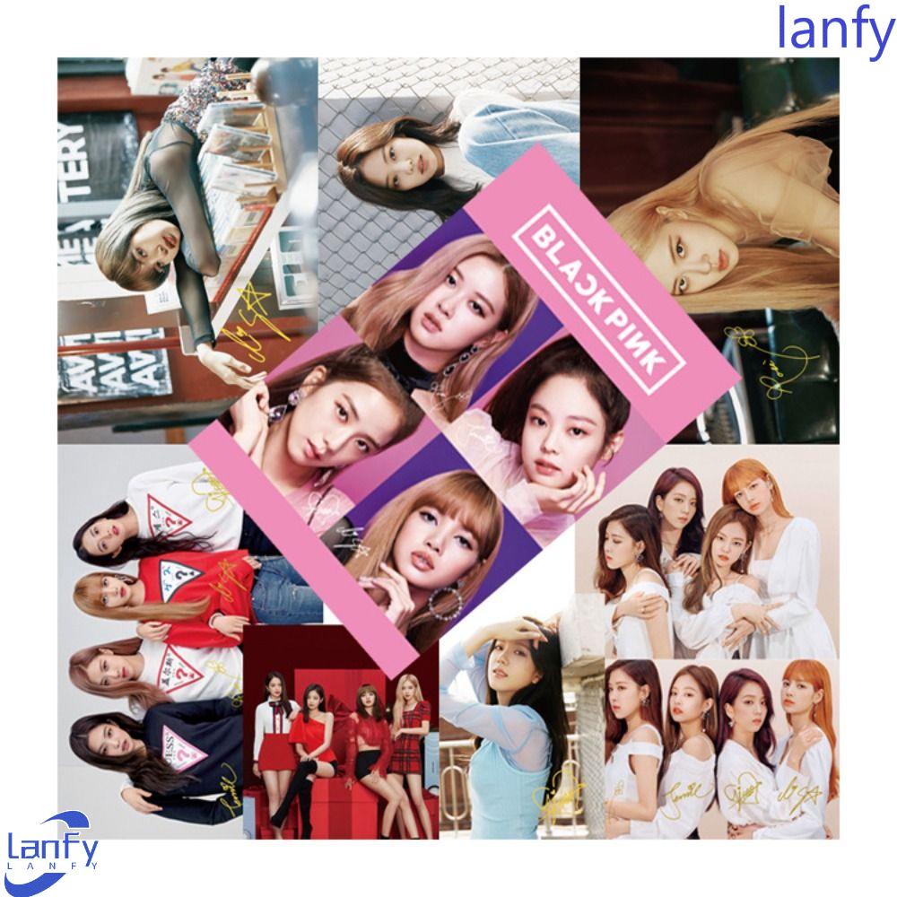 Lanfy Blackpink Poster Jisoo Rose 8pcs/set HD Foto Asrama Gadis Group Mural Kertas Kamar Tidur Wallpaper Tempel Poster Blackpink