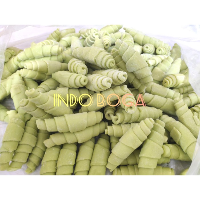 

Bonpatis pandan butter croissant 10pcs/croffle dough butter pandan 30g