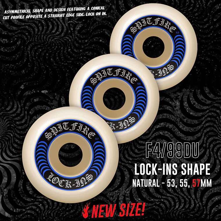 Spitfire Wheels Formula Four Lock Ins 57mm 99