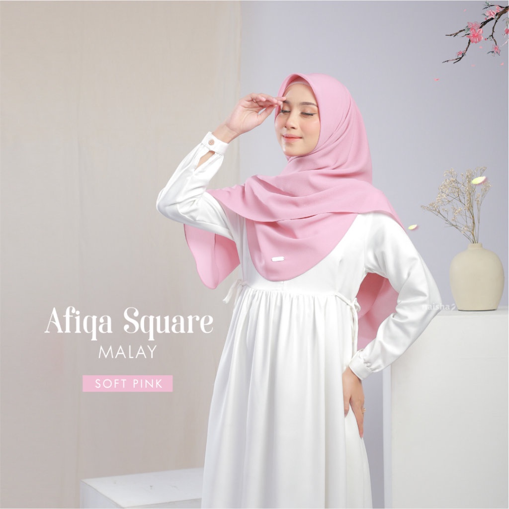 NAISHA OFFICIAL - Afiqa Square Malay | Hijab Malay Diamond
