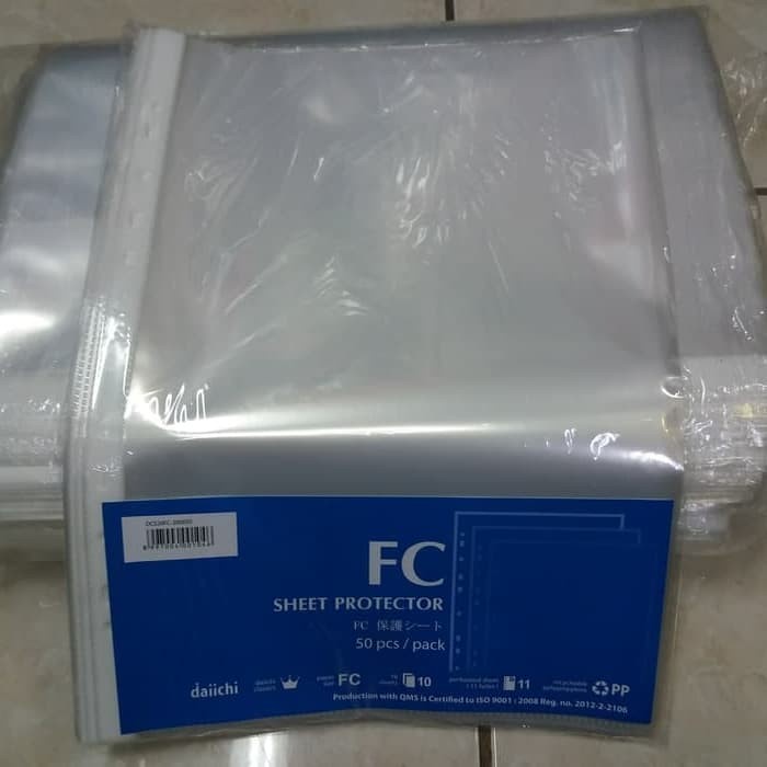 

PP Pocket Folio Daiichi 50 Lembar / Sheet Protector F4 Daichi MURAH