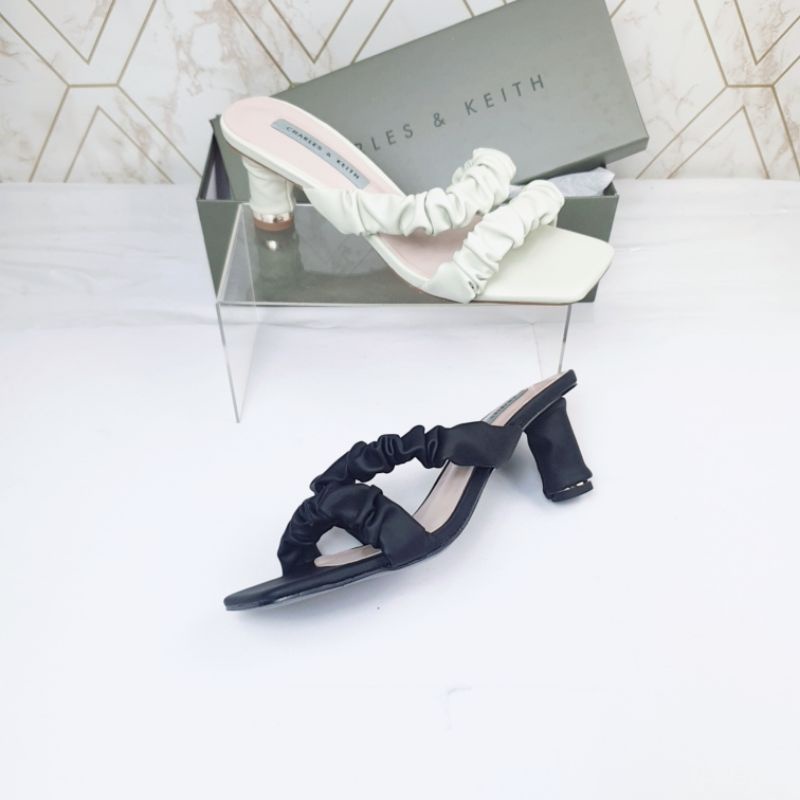 CxK Double Strap with Wrapped Heels