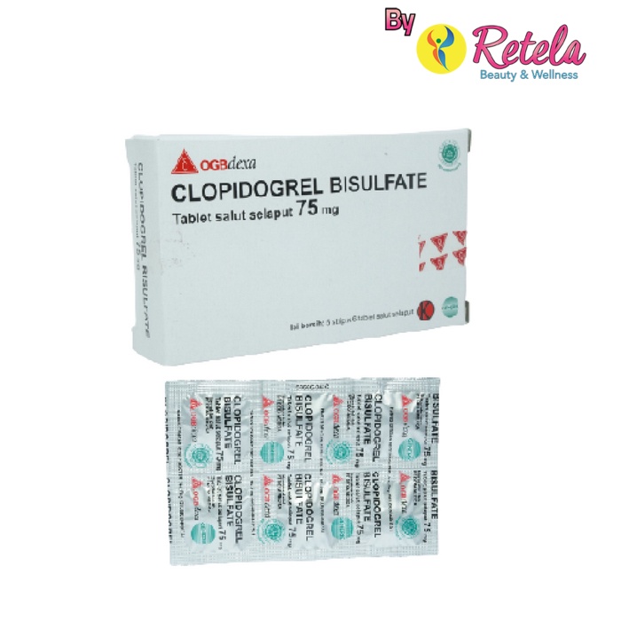 CLOPIDOGREL 75MG 1 STRIP 6 TABLET