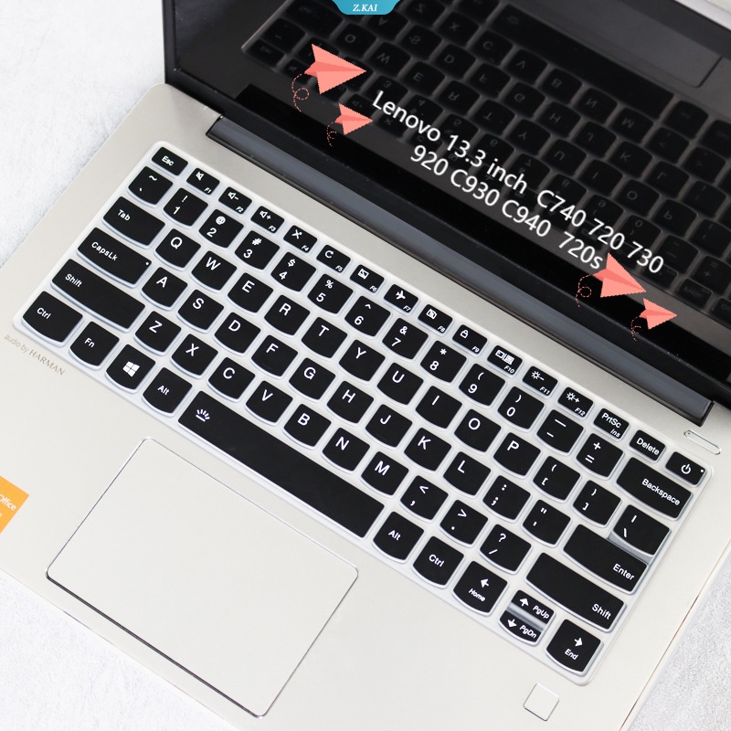 Cover Keyboard Silikon Laptop Untuk Lenovo 13.3 Inch Yoga6 530 C740 720 730 920 C930 C940 IdeaPad 720s Tahan Air Dan Lembab Full Coverage Film Pelindung [ZK]