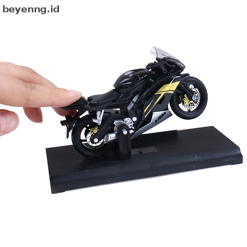 Mainan MODEL DIECAST Sepeda Motor Beyen1:18 Yamaha YZF-R6 YZF R6 Biru  Id