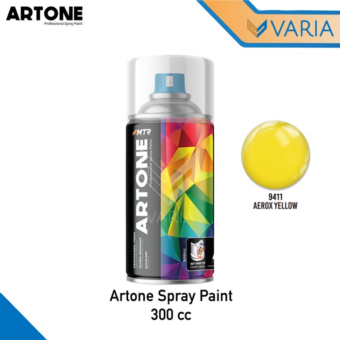 Artone Spray Paint 300 cc Aerox Yellow 9411 Cat Semprot Kuning