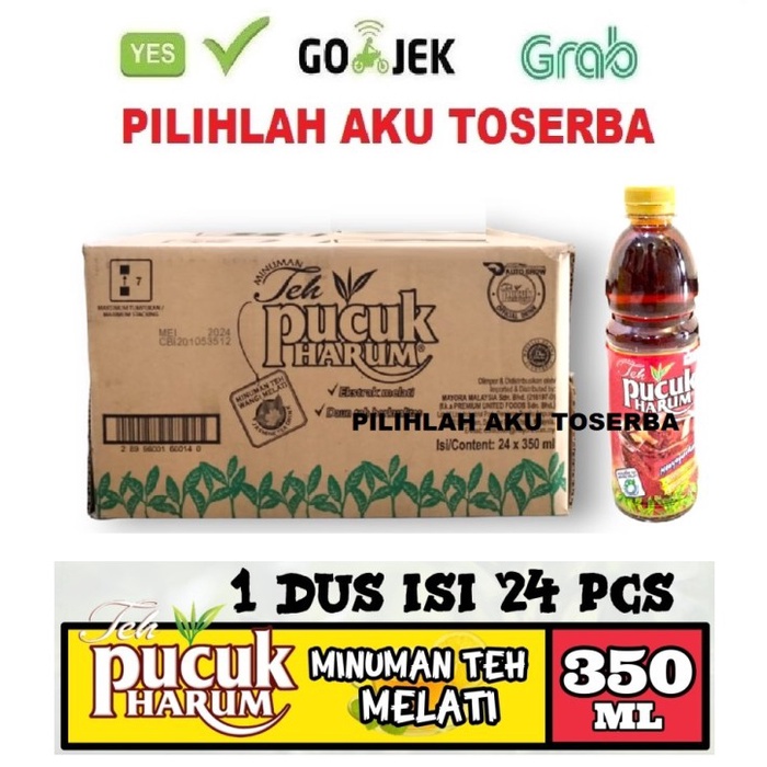 Teh PUCUK Harum Original 350 ml - ( HARGA 1 DUS ISI 24 botol )