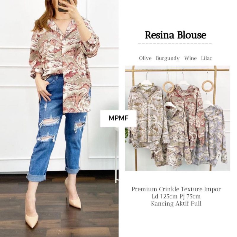 RESINA Blouse ORI MPMF | Premium Crinkle