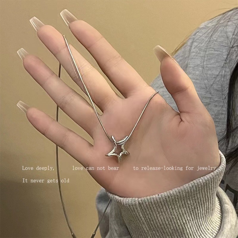 Kalung Geometris Bintang Laut Bahan Alloy Populer Untuk Wanita