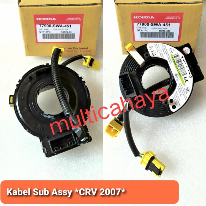 cable kabel sub assy spiral CRV allnew 07 1pin 1pin 3kbl 77900-SWA-451