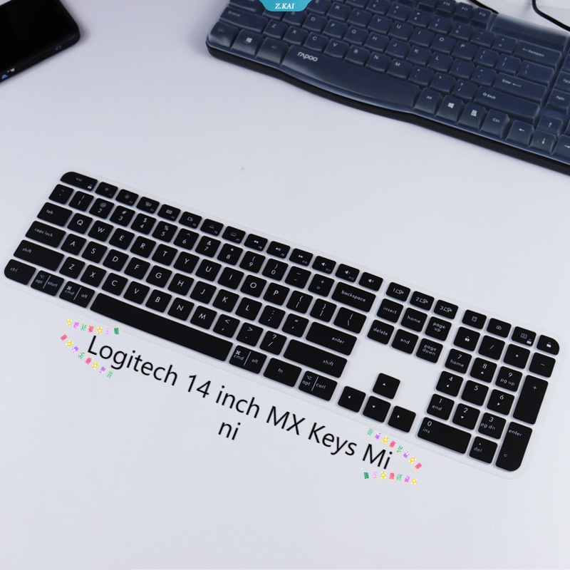 Film Perlindungan Keyboard Komputer Silikon Full Coverage Tahan Air Dan Debu Untuk Logitech 14inci MX Keys Mini Lembut Dan Nyaman Slim Film Keyboard Komputer [ZK]