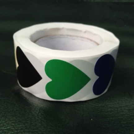 

(500 Stiker) Tape Isolasi Stiker Motif Hati Warna-Warni