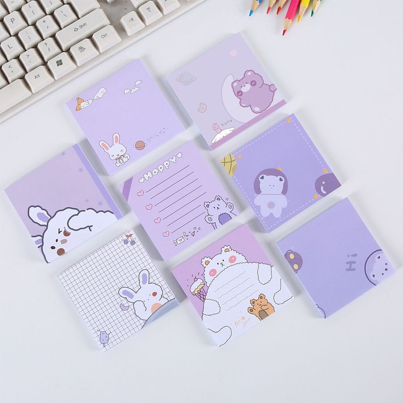 

Purple Party - sticky notes - memo lucu catatan sokolah tugas pelajaran korea [lucu thehanscorner] 2