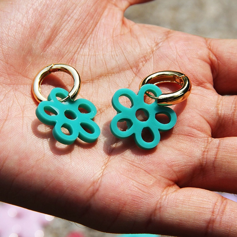 Siy Cetakan Perhiasan Resin Liontin Bunga Gantungan Kunci Dekorasi Mold Floral Silicone Mold