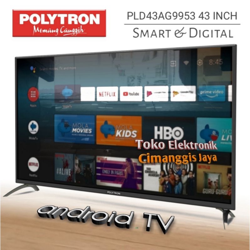 Smart tv led Polytron 43 inch android