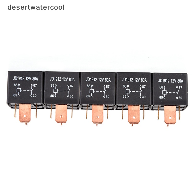 Deid Relay Heavy Duty Anti Air 4Pin DC 24V 12V 80A JD1912 Relay Mobil Otomotif Martijn