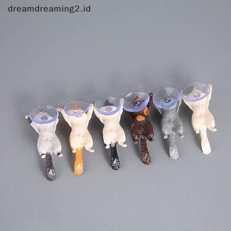 (drea) Kucing Lucu Dudukan Ponsel Suction Cup Desktop Stand Tablet Stent Kitten Hadiah//