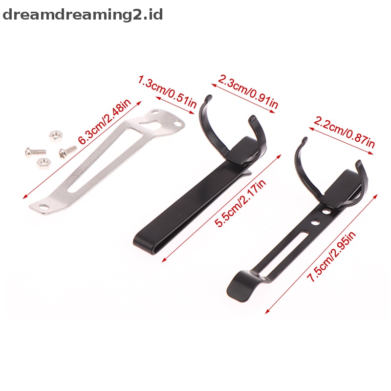 (drea) 1pc Senter Metal Holding Clip Besi Klip Senter Klip Pulpen Universal//