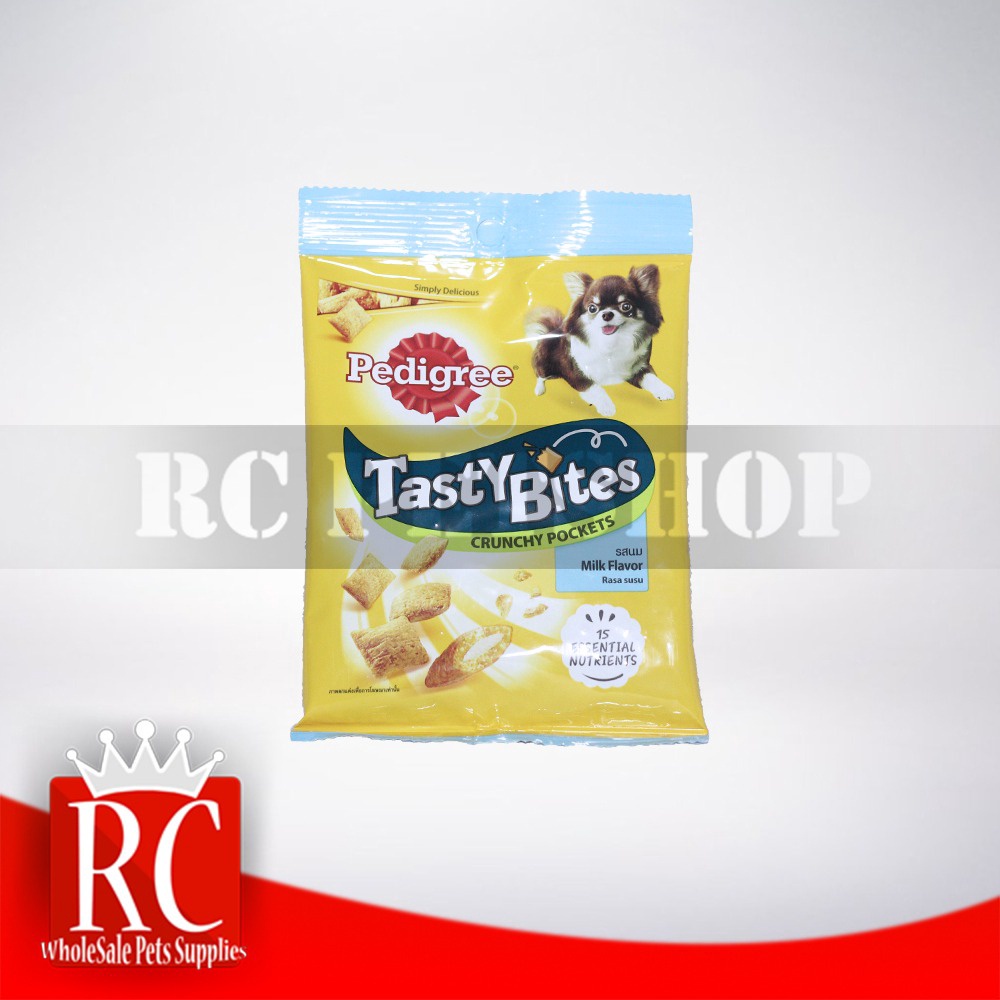 Makanan anjing Pedigree Tasty bites Snack Cemilan Dog dry food 60 gr