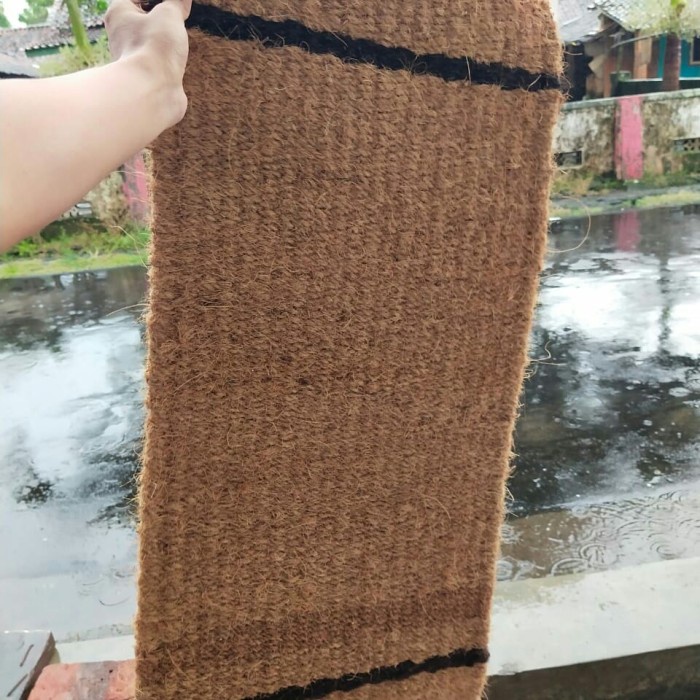 keset karpet panjang sabut kelapa polos cantik premium