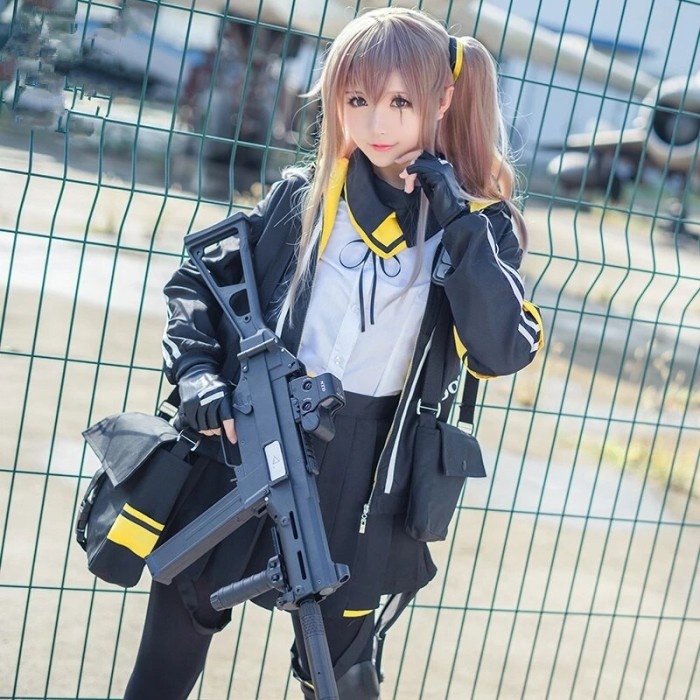 Blue Candy Kostum Set Cosplay Anime Game Online Girl Frontline UMP45