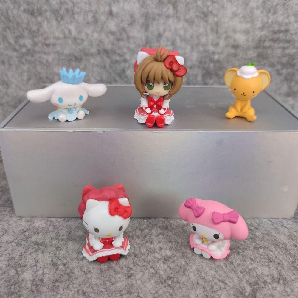 [Elegan] Kuromi Mainan Boneka Gadis Mainan Aksesoris Desktop Cardcaptor Sakura Ornamen Model Mainan Cinnamoroll Karakter Kartun