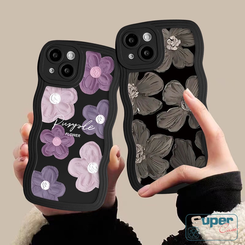 Case Bunga Lukisan Cat Minyak Seni Retro Untuk Infinix Hot 20s 8 10s 11s 12i 10Lite 12 Pro 20 9 10 Hot 9 11 10 12 Play Smart 5 6 4 Plus Note 12 G96 10Pro Bunga Soft Tpu Wavy Edge Sarung