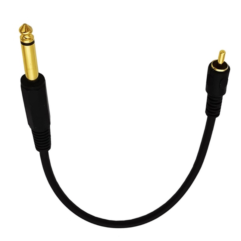 Cre 6.35mm 1per4 &quot;Konverter Kabel Male to RCA 6.35 to RCA 3.5 Cable