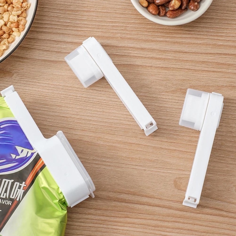 Plastik Cap Sealer Food Saver Fresh Keep Bag Clip Klip Sealer Penyimpanan Makanan Dapur Gesper Bergerak Klip Kantong Makanan Klip Penyegel Penyimpanan Makanan Dengan Pour Spouts