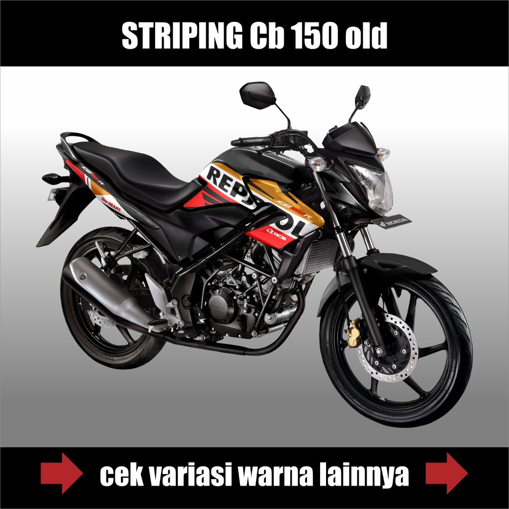 Stiker Striping Honda Cb150R Old/Lama Edisi Repsol - Decal Variasi Motor Cb150R