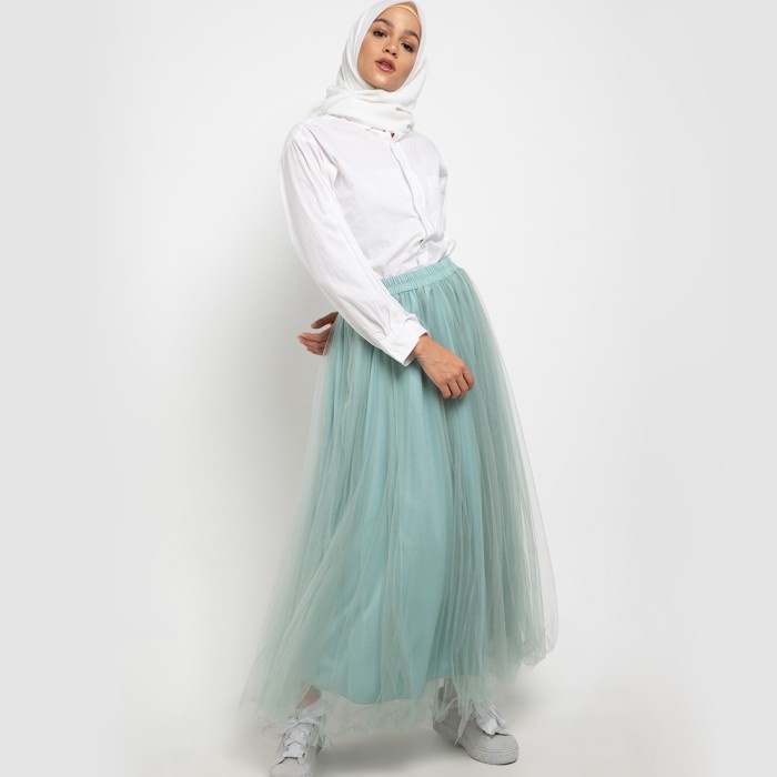 Bawahan Muslim Wanita Le Najwa Lucinta Rok Tutu Mint