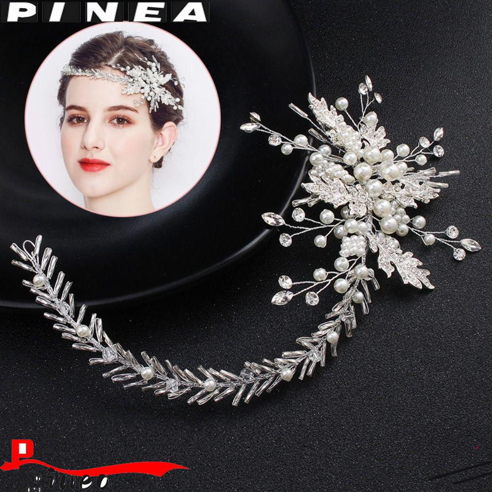 Ikat Rambut Nanas Statement Bohemian Warna Perak Perhiasan Pernikahan