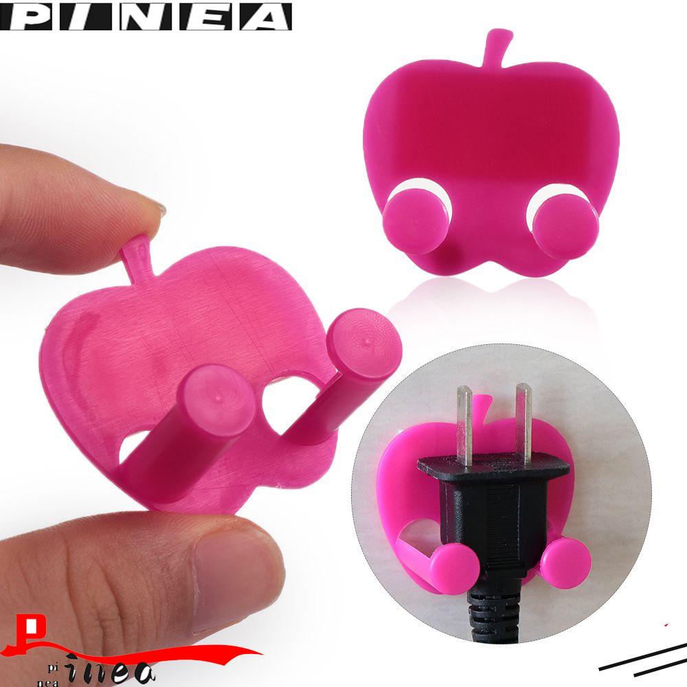 Nanas1per4pcs Pengait Alat Dapur Plastik Kawat Colokan Multifungsi