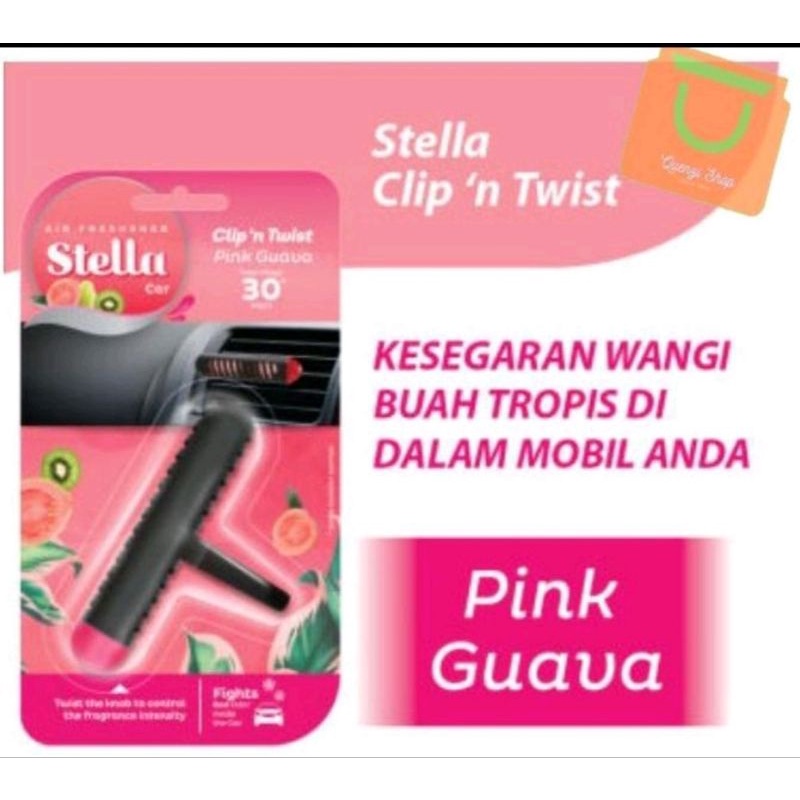 STELLA CAR CLIP'N TWIST CAR PARFUME/PARFUM MOBIL Pengharum mobil