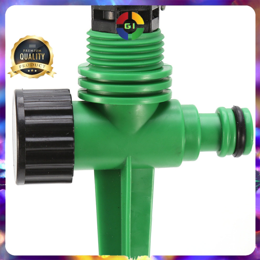 Rotate Sprinkler Spray Nozzle Air Irigasi Taman 1/2 inch Green