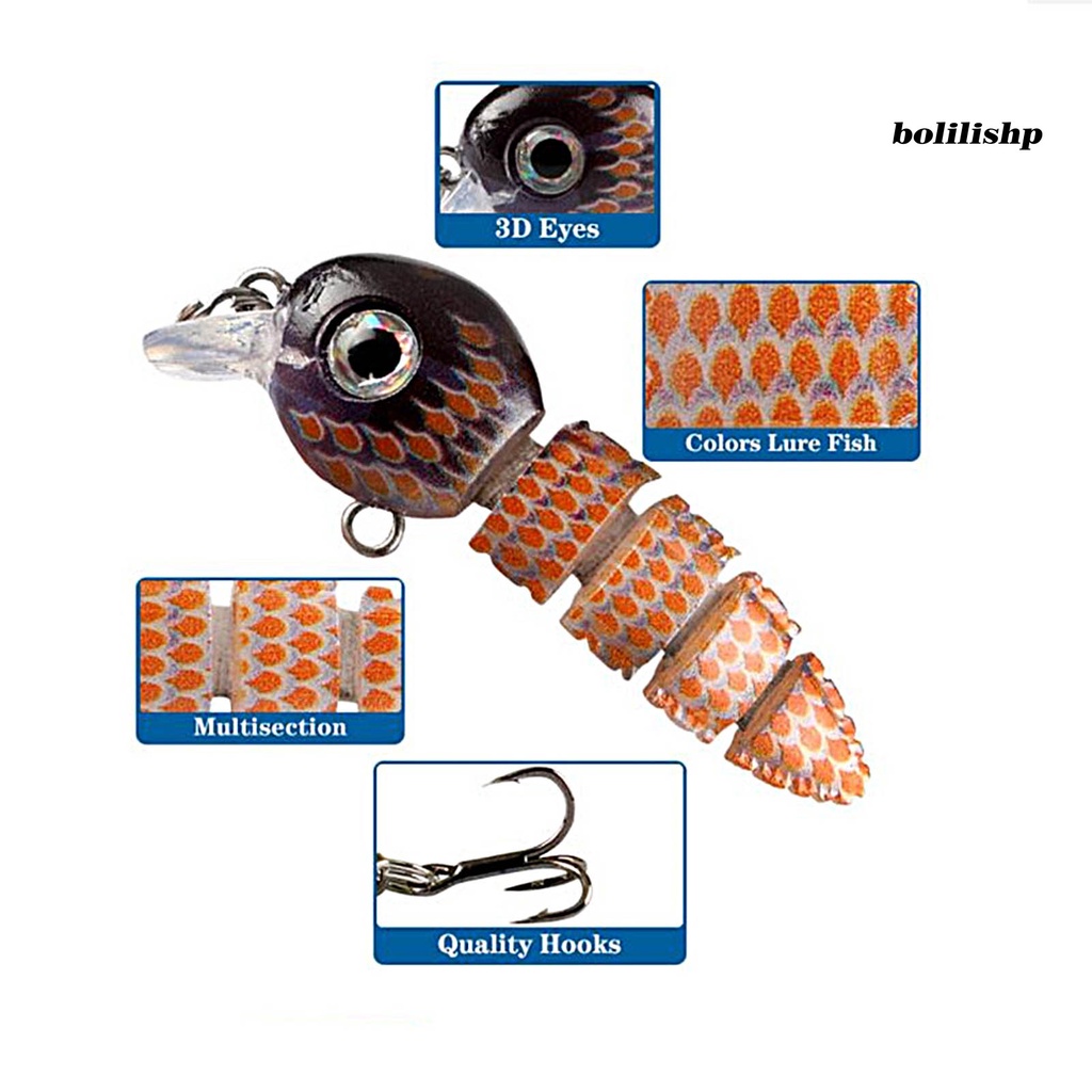 Bo-5.5cm/4.3g Umpan Pancing Lidah Panjang Warna Cerah Kait Tajam 5warna Simulasi Meningkatkan Laju Ikan Universal 5segmen Tenggelam Loach Umpan Keras Bass Swimbait Alat Pancing