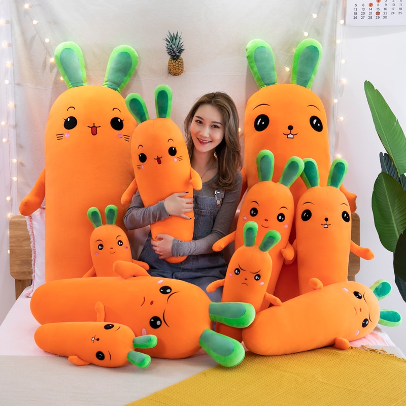 70cm Lovely Carrot Plush Toy Radish Doll Besar Bantal Panjang