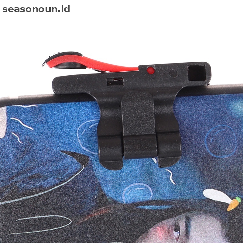 Seasonoun Gaming Trigger Mobile Phone Shooter Aim Controller Pemicu Game Untuk Smartphone.