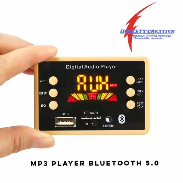 Modul Mp3 Player Bluetooth 5.0 Led Spectrum