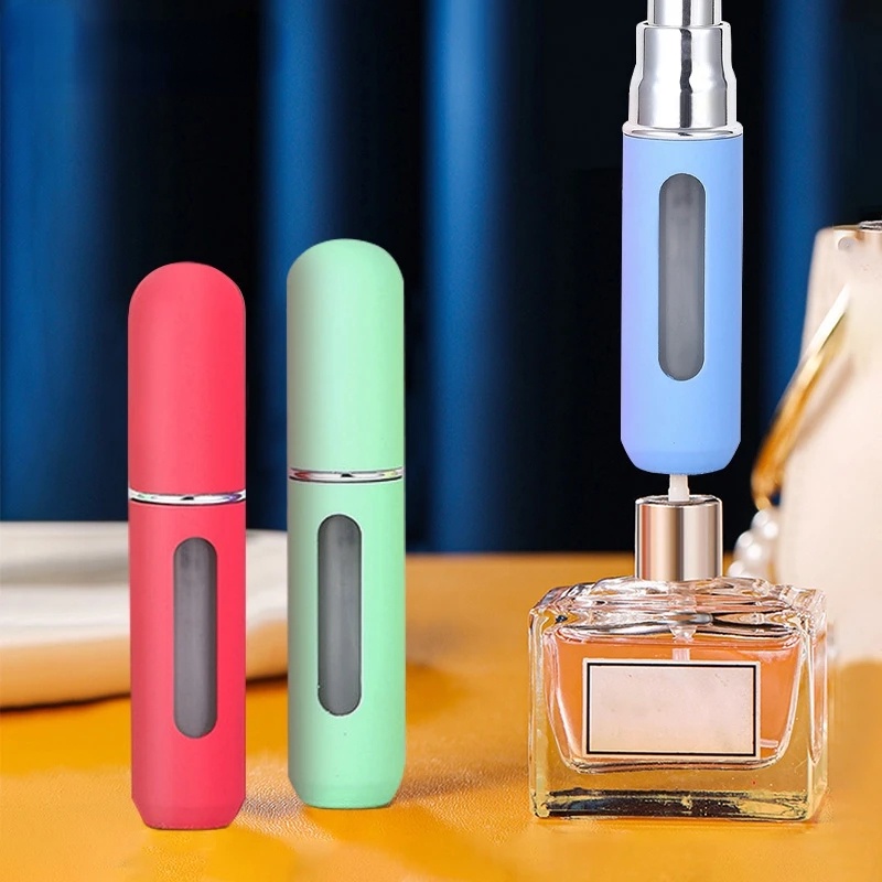 5ml Botol Refill Parfum Mini Candy Color Sub-Botol Kabut Halus Spray Isi Ulang Wadah Kosmetik Isi Ulang Bottom Filling Atomizer Travel Tool