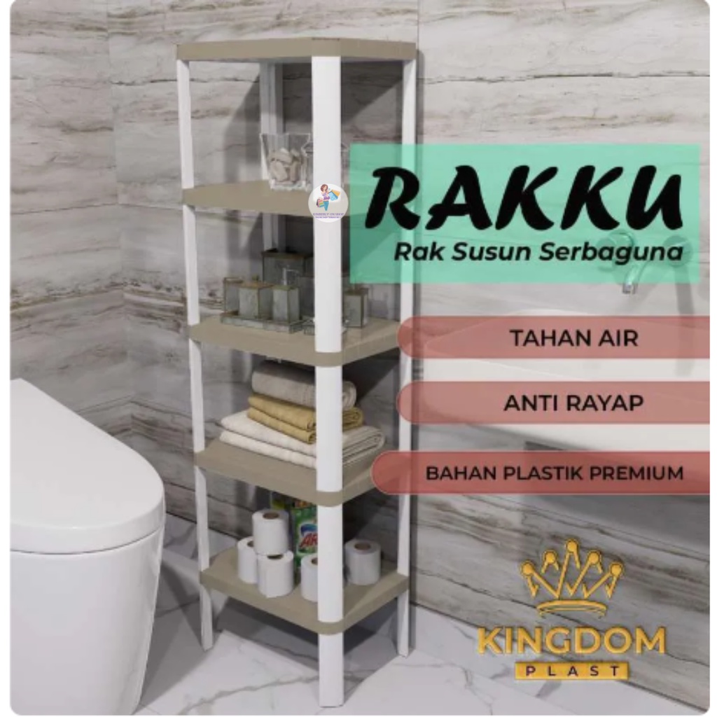 Rak Susun 5 Tingkat Serbaguna Rakku Kingdom Plastik