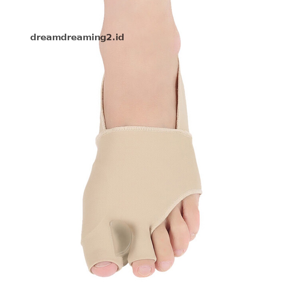 (drea) 1pasang gel Korektor Pelurus Belat Dua Jari Kaki hallux valgus orthopedic foot//