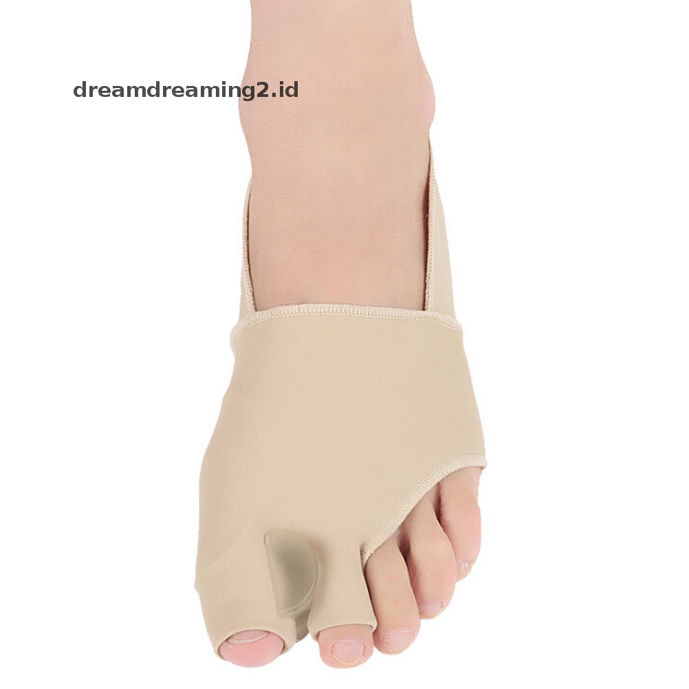 (drea) 1pasang gel Korektor Pelurus Belat Dua Jari Kaki hallux valgus orthopedic foot//